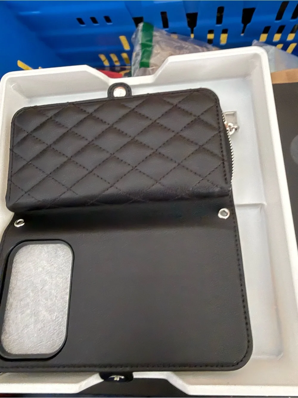 Black Tablet Case with Detachable Strap and Clear ID Window